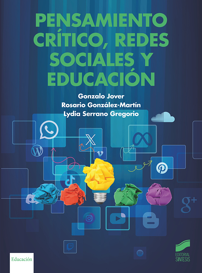 Portada del título pensamiento crítico, redes sociales y educación